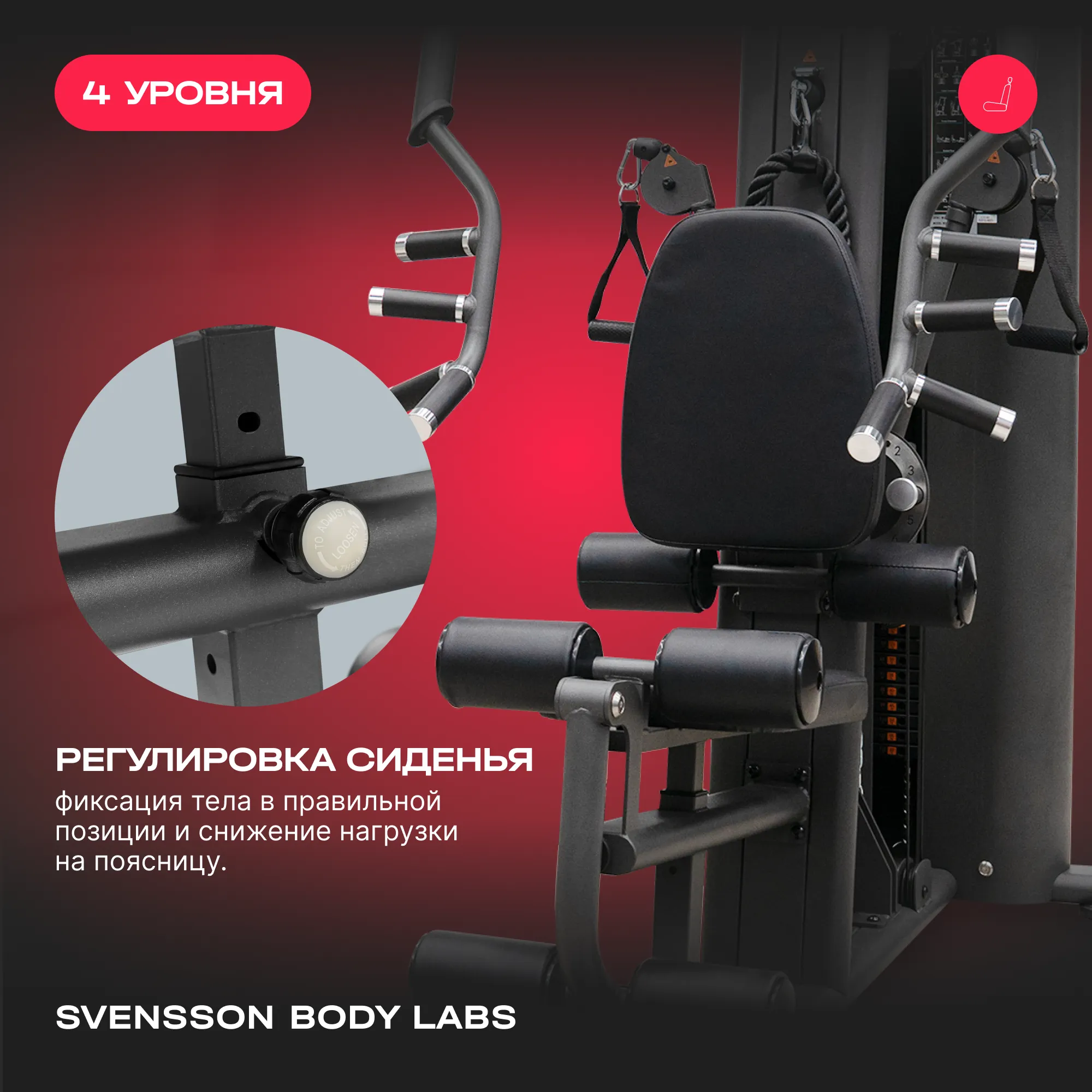 Силовой комплекс SVENSSON BODY LABS RIGEL PLUS PRO (стек 60кг)