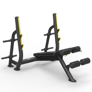 Олимпийская скамья с отрицательным наклоном KRAFT Fitness PRO KFODBY