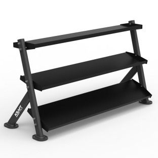 Стойка для хранения гирь и гантелей 3-х ярусная KRAFT Fitness PRO KFTTDRYС