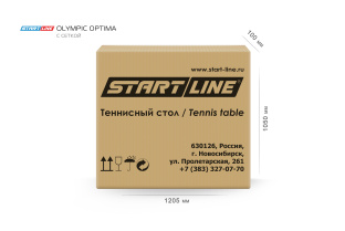 Стол теннисный Start Line Olympic Optima Синий с сеткой